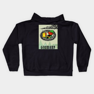 Germany Abstract Oktoberfest Travel and Tourism Advertising Print Kids Hoodie